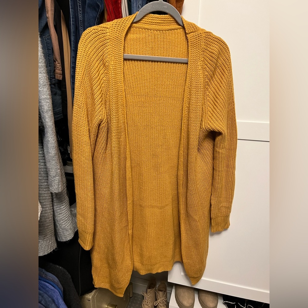 SHEIN oversized yellow cardigan - size medium